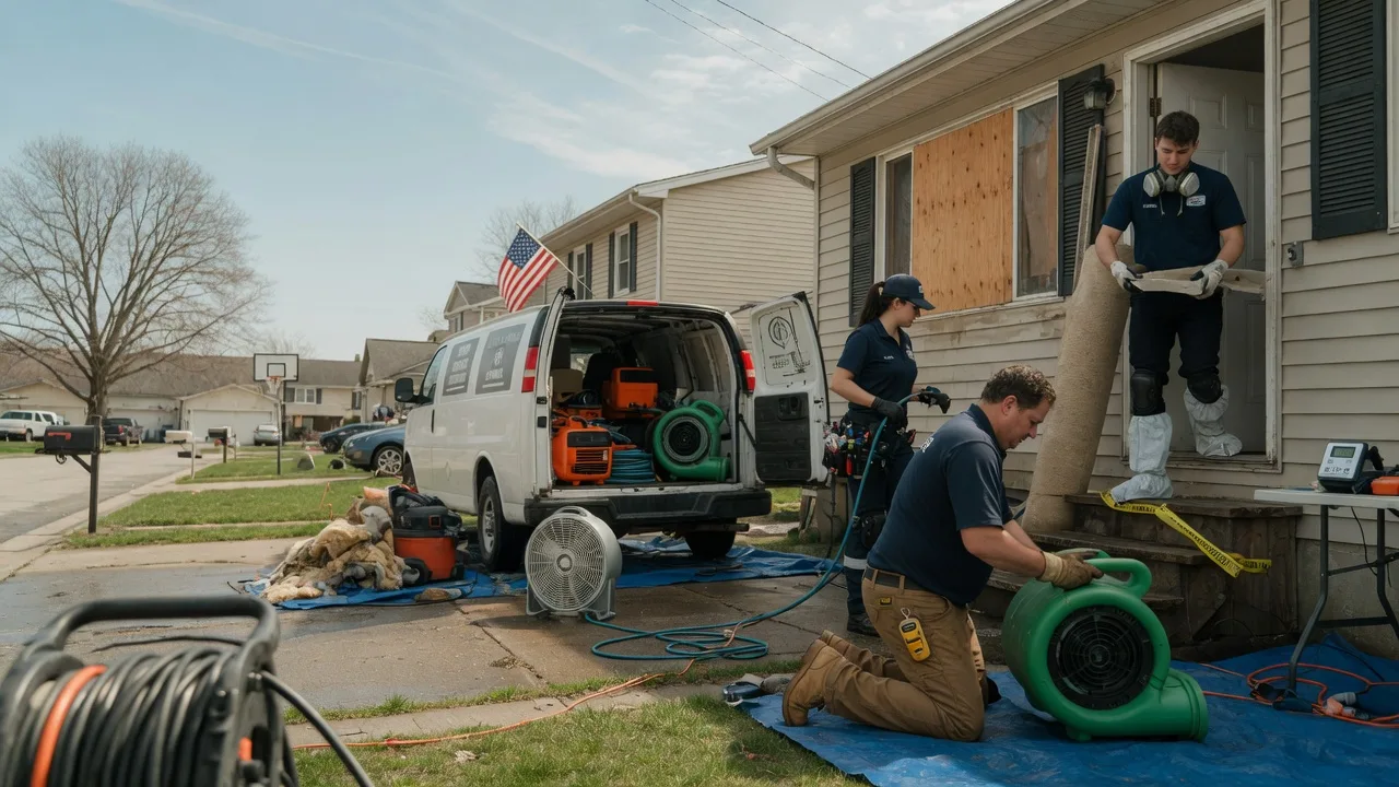 Water Damage Restoration in Riverton, IL near me